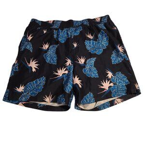 Caribbean Swimwear Swim Trunks Tropical Floral Pocket Lined Mens XL NEW
